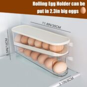 Amazon Prime Day: Auto Rolling Fridge Egg Organizer $11.35 Shipped Free...