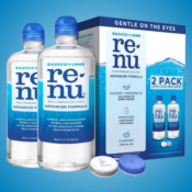 Bausch + Lomb Renu 2-Pack Advanced Formula Disinfecting Contact Lens Solution...