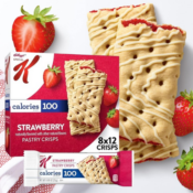 Kellogg's 96-Count Special K Strawberry Pastry Crisps Breakfast Bars as...