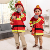 Melissa & Doug Fire Chief Costume Role Play 6-Piece Dress-Up Set $25...