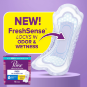 Poise 16-Count Moderate Long Incontinence Pads as low as $4.18 After Coupon...