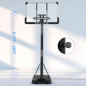 Portable Basketball Hoop Height-Adjustable System $128.99 Shipped Free...