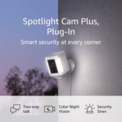 Have peace of mind knowing your home is protected 24/7 with Ring Spotlight...