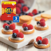 Ritz 3-Pack Family Size Original Crackers as low as $6.47 After 25% Coupon...