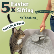 Reduce Wasted Litter with Sprinkle & Sweep Cat Litter Scoop $15.79...