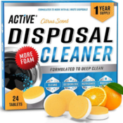 Keep Your Sink Fresh All Year with ACTIVE Disposal Cleaner Tablets 24-Pack...