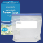 Amazon Basics 120-Count Freezer Quart Bags as low as $6.06 After Coupon...