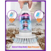 Experience the convenience and power of this Electric Spin Scrubber for...