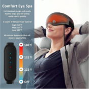 Heated Eye Mask / Sleep Mask with Total Blackout Design $9.99 After Code...