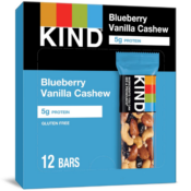 KIND 12-Pack Blueberry Vanilla Cashew Protein Bars as low as $8.53 After...