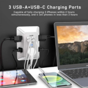 Experience safe and better power quality with Lvetek 9-in-1 Surge Protector...