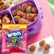 Nerds 60-Count Gummy Clusters Rainbow Candy Treat Pack as low as $13.42...