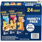 Planters Peanuts & Cashews 24-Count Variety Pack as low as $10.04 After...