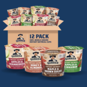 Quaker 12-Count Instant Oatmeal Express Cups Variety Pack as low as $10.19...