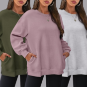 Women's Oversized Sweatshirts $16.64 After Coupon + Code (Reg. $40) - 12...