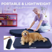 XXL Inflatable Waterproof Travel Dog Bed Bed with 3-Inch Orthopedic Foam...