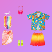 Barbie & Ken Fashions 2-Pack Clothing & Accessories Swim Set $3...