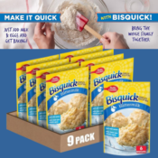 Betty Crocker 9-Pack Bisquick Buttermilk 7.5-Oz Complete Biscuit Mix as...