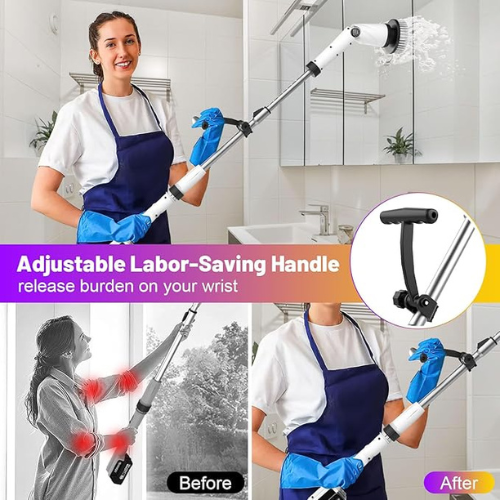 Keep your bathroom and floors sparkling clean with this Electric Spin