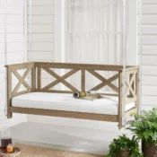 Experience cozy sanctuary outdoor with Mainstays 2-Person Cushioned Bench...