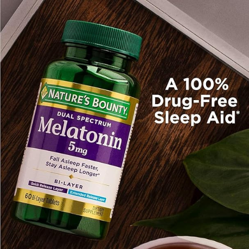 Fall asleep faster and stay asleep longer with Nature’s Bounty 60Count