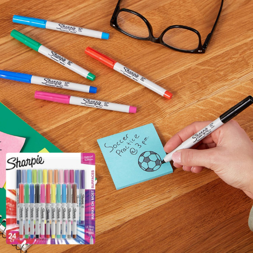 SHARPIE 24Count Assorted Color Burst Permanent UltraFine Tip Markers