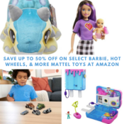 Save up to 50% off on Select Barbie, Hot Wheels, & More Mattel Toys at...