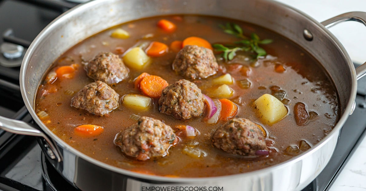 fresh albondigas soup