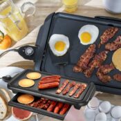 Amazon Black Friday! BELLA Electric Griddle with Warming Tray $19.99 (Reg....