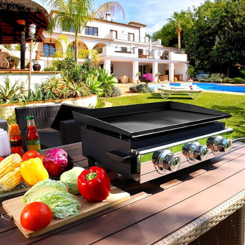 Get Ready to Grill Anywhere with the Cecarol 23in 3-Burner Propane Gas Griddle, Black for just $59.39 After Code (Reg. $109.99) + Free Shipping