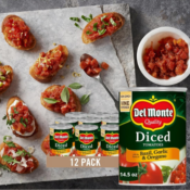 Del Monte 12-Pack Canned Diced Tomatoes, Basil, Garlic and Oregano as low...