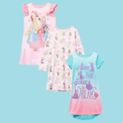 Disney Girls' Princess 3-Pack Nightgown $22.44 (Reg. $30) - $7.48 Each