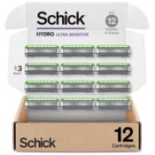 Schick 12-Count Hydro Men's 5-Blade Sensitive Razor Refills as low as $11.73...