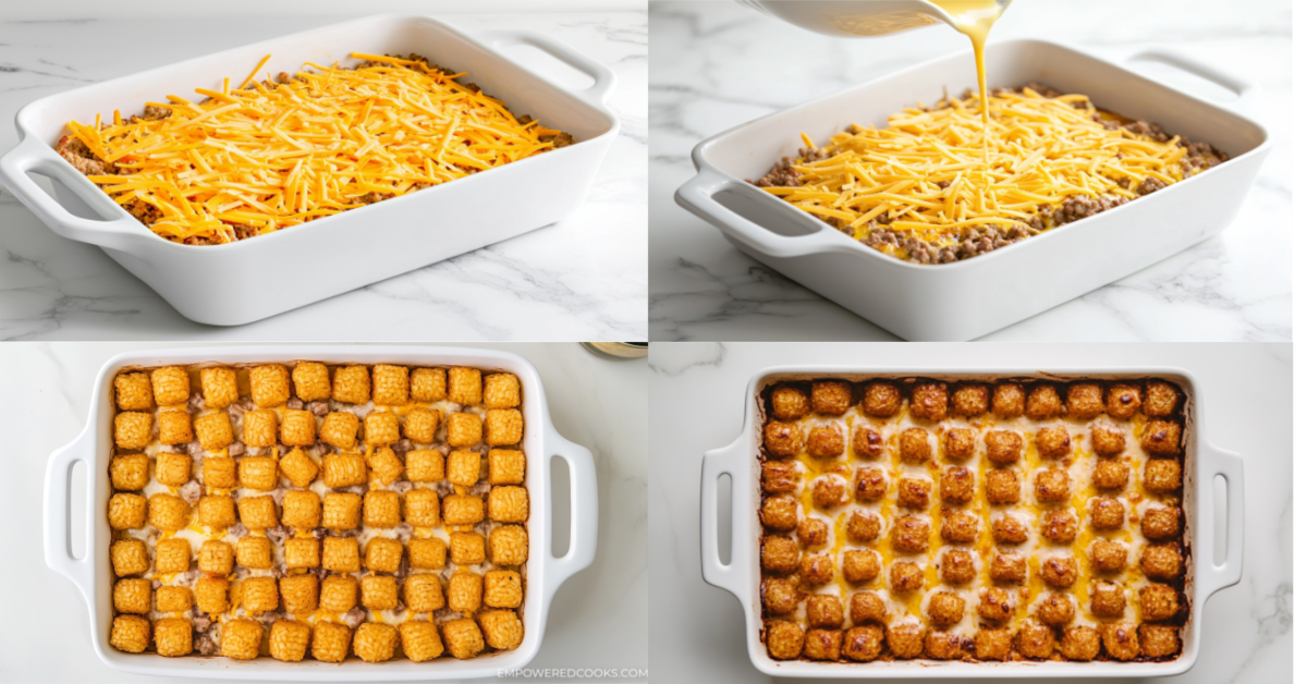 how to make a tater tot breakfast casserole