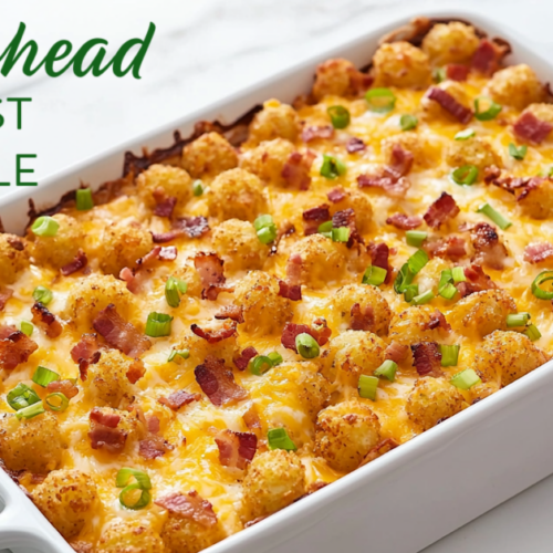 cheesy tater tot breakfast casserole