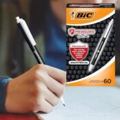 BIC 60-Count PrevaGuard Clic Stic Black Ballpoint Pens $6.30 (Reg. $10)...