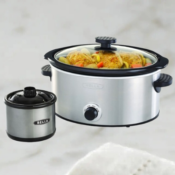 Today Only! Bella 5-Quart Slow Cooker + Free Bonus Mini Dipper $19.99 (Reg....