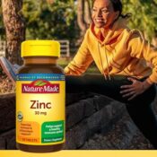 TWO Nature Made 100-Count Zinc 30mg Dietary Supplements as low as $3.34...