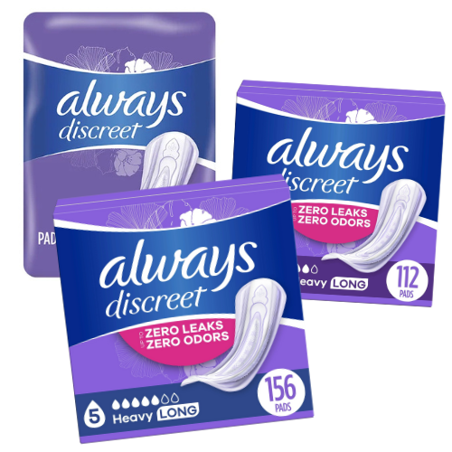 Buy Always Discreet Incontinence Underwear from $52.26 and you’ll get $5.50 Walmart Cash!