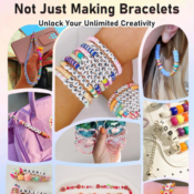 Enjoy hours of crafting fun with this Bracelet Making Kit for Beginner...