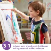 Melissa & Doug Deluxe Standing Art Easel for $80.49 and you'll get...