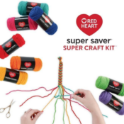 Make your next big crochet project with Red Heart Super Saver Super Yarn...