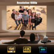 Movie Nights Just Got Bigger with This 1080P Full HD Projector for just...