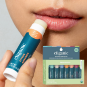 Keep your lips moisturized with Cliganic Organic Lip Balm Set, Fresh Picked,...