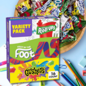 Fruit Roll-Ups, Fruit by the Foot, Gushers, 16-Count as low as $3.32 Shipped...