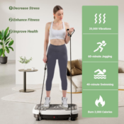 Boost Your Workout with This Full-Body Vibration Plate Machine for just...