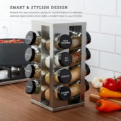 Revolving Spice Rack with 16 Spices Included $22.99 (Reg. $39.99) - FREE...