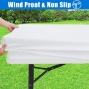 Waterproof Fitted Picnic Table Cloth, 30