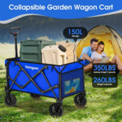 Collapsible 150L Wagon Cart $31 (Reg. $70) - SAVE 56%