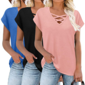 Casual Comfort Meets Trendy Design! Meet JomeDesign Women’s Short Sleeve...